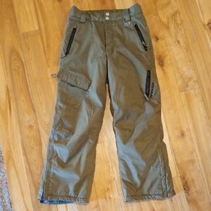 Marker Junior Size 14 Olive Green Snow Ski Pants